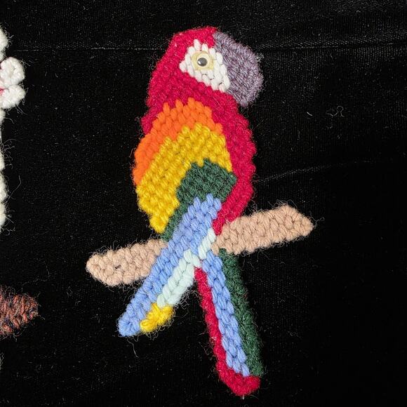 VTG Handmade Needlepoint Bird Magnets, Set Of 4 - Picture 4 of 7